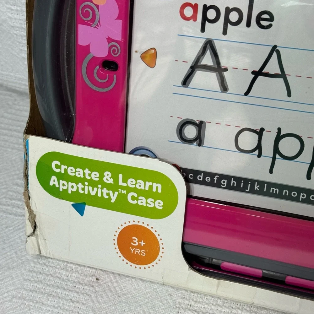 New Fisher-Price Pink Educational Tablet Case for iPad - Picture 2 of 5
